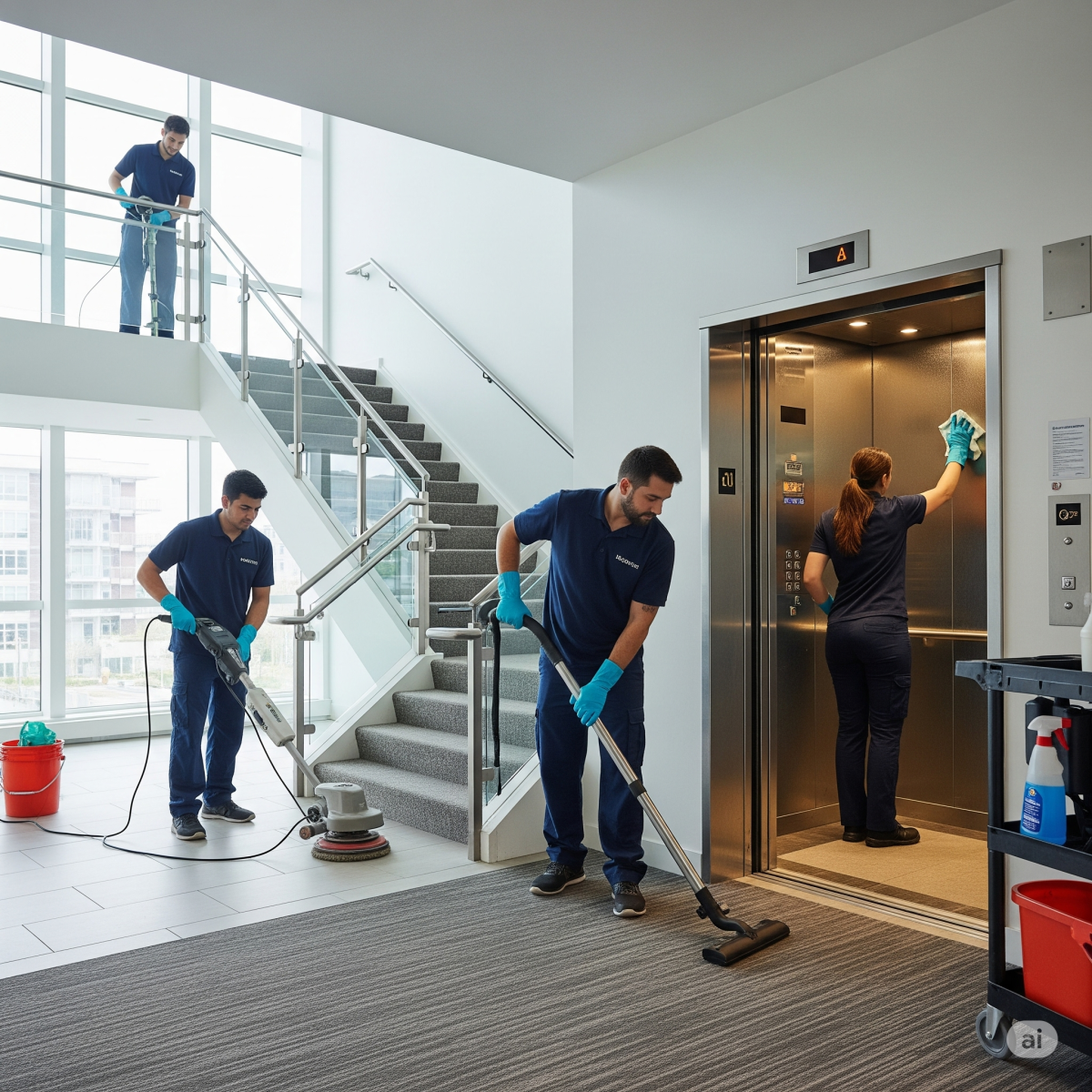 Stairwells & Elevators Cleaning